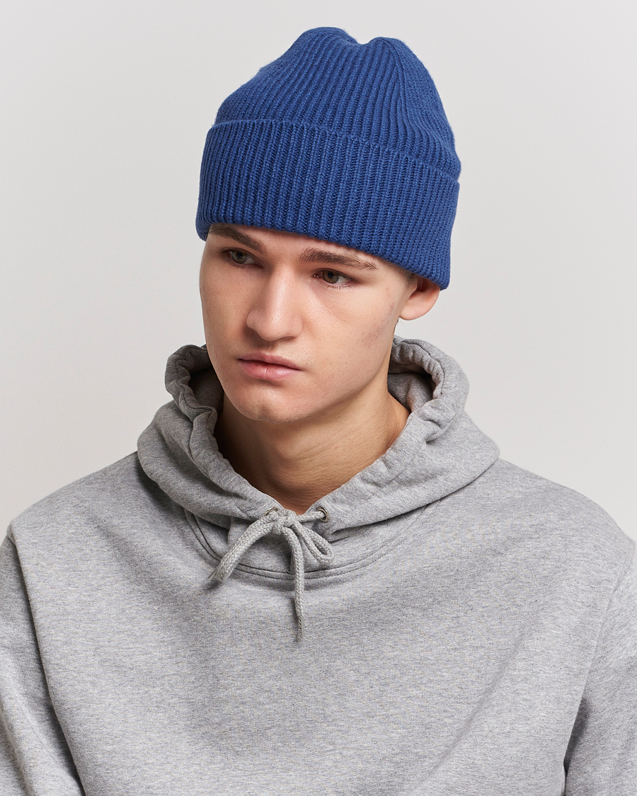 Herre |  | Colorful Standard | Merino Wool Beanie Royal Blue