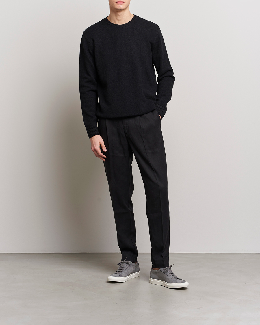 Herre | Gensere | Colorful Standard | Classic Merino Wool Crew Neck Deep Black