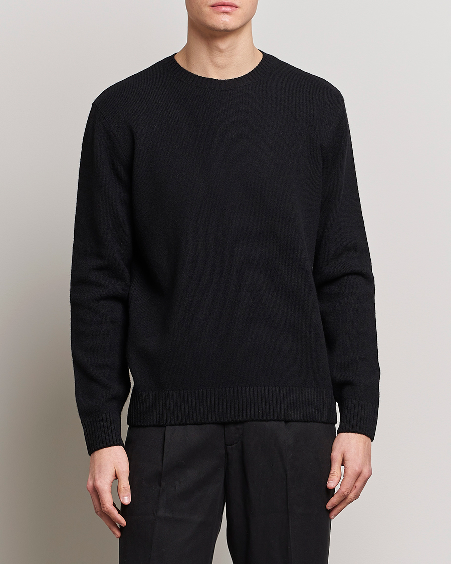 Herr |  | Colorful Standard | Classic Merino Wool Crew Neck Deep Black