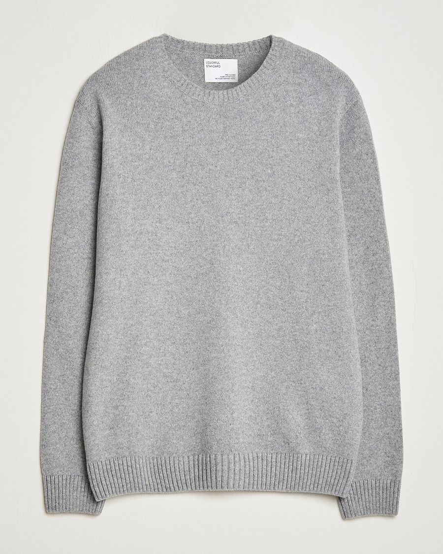 Herre | Gensere | Colorful Standard | Classic Merino Wool Crew Neck Heather Grey