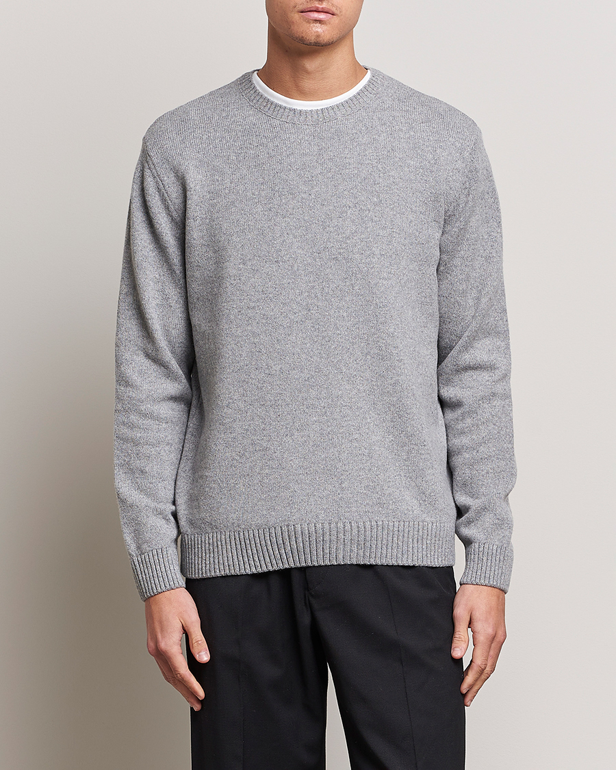 Herre | Contemporary Creators | Colorful Standard | Classic Merino Wool Crew Neck Heather Grey