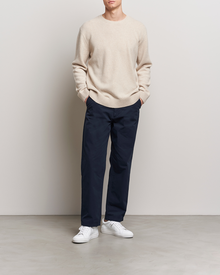 Herre | Gensere | Colorful Standard | Classic Merino Wool Crew Neck Ivory White