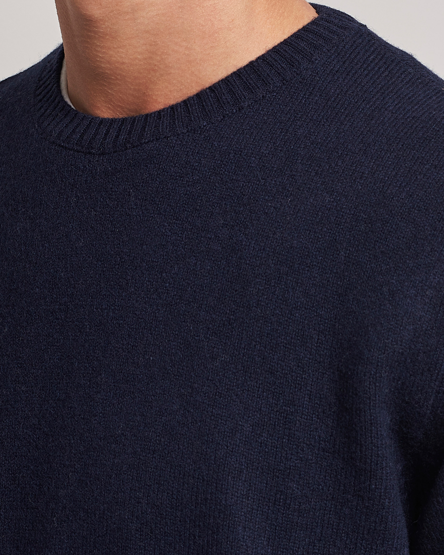 Herre | Gensere | Colorful Standard | Classic Merino Wool Crew Neck Navy Blue