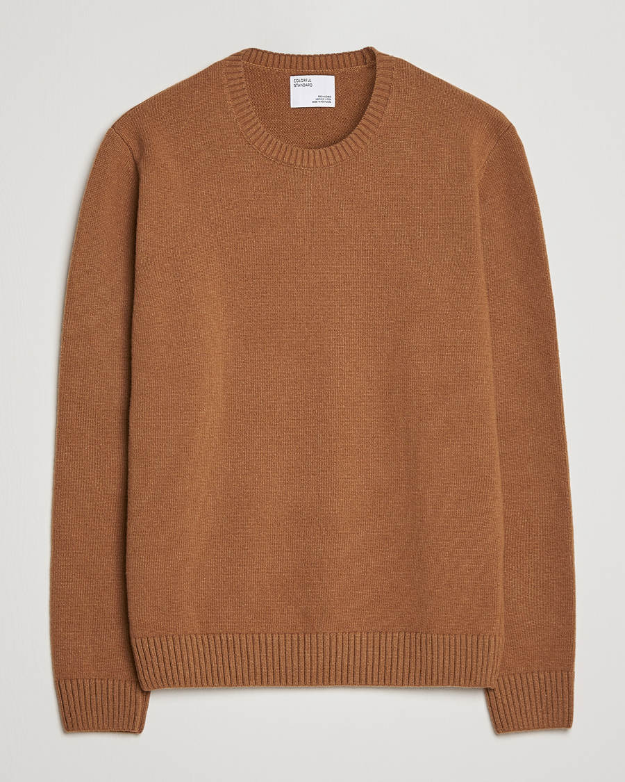 Herre | Gensere | Colorful Standard | Classic Merino Wool Crew Neck Sahara Camel
