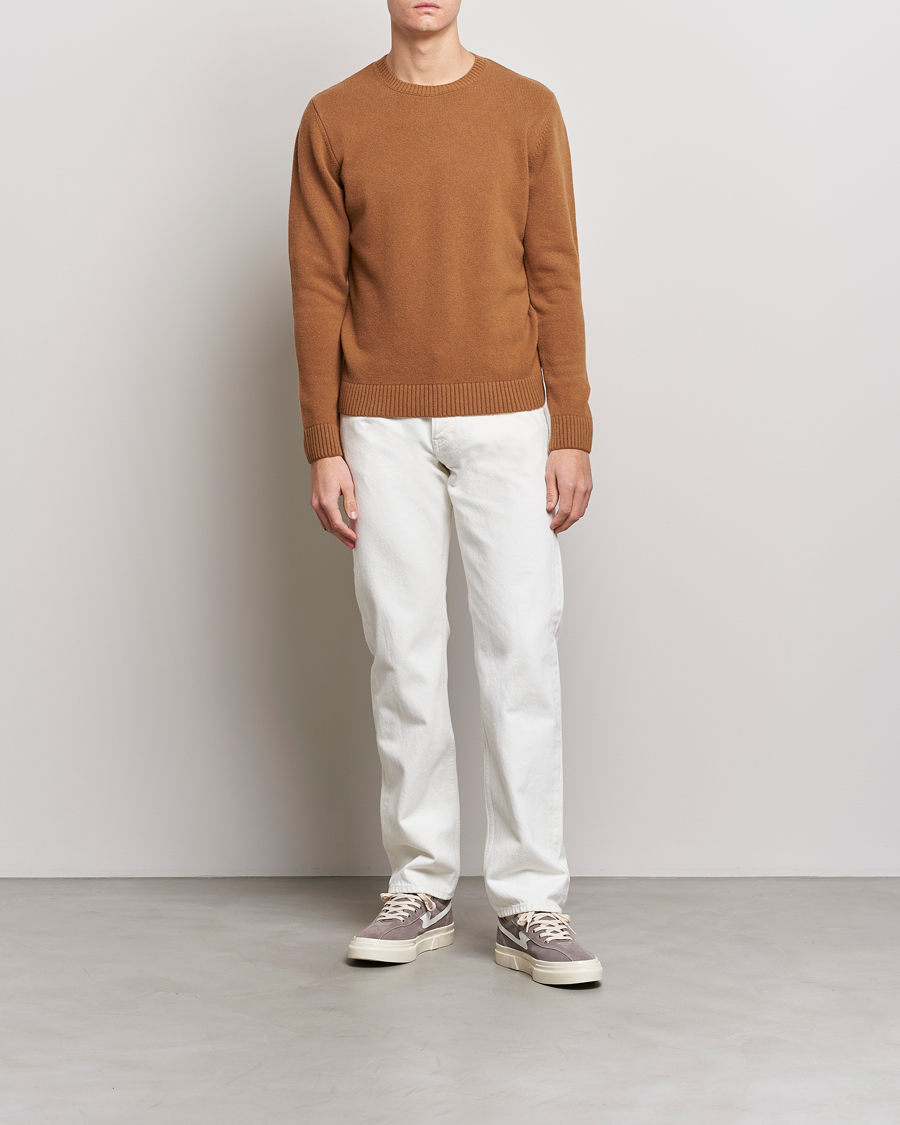 Herre | Gensere | Colorful Standard | Classic Merino Wool Crew Neck Sahara Camel