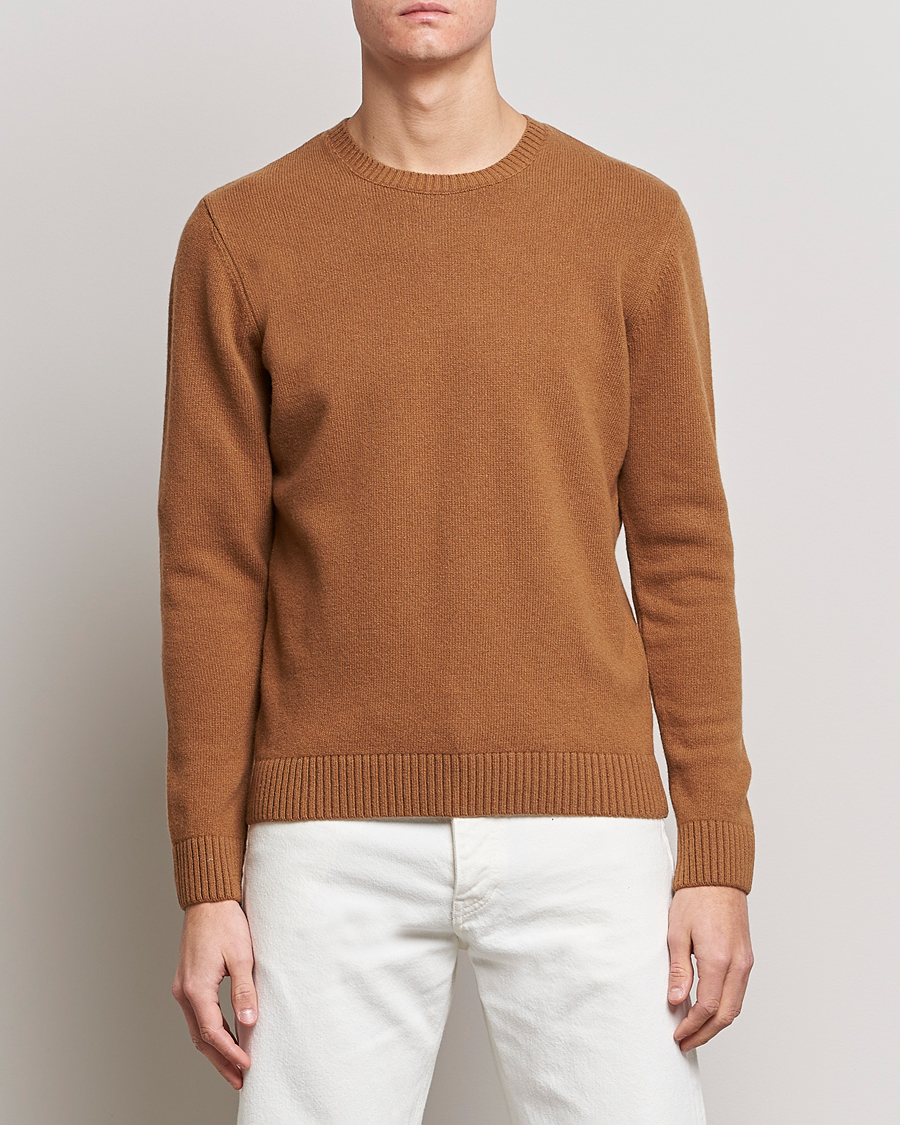 Herre | Contemporary Creators | Colorful Standard | Classic Merino Wool Crew Neck Sahara Camel