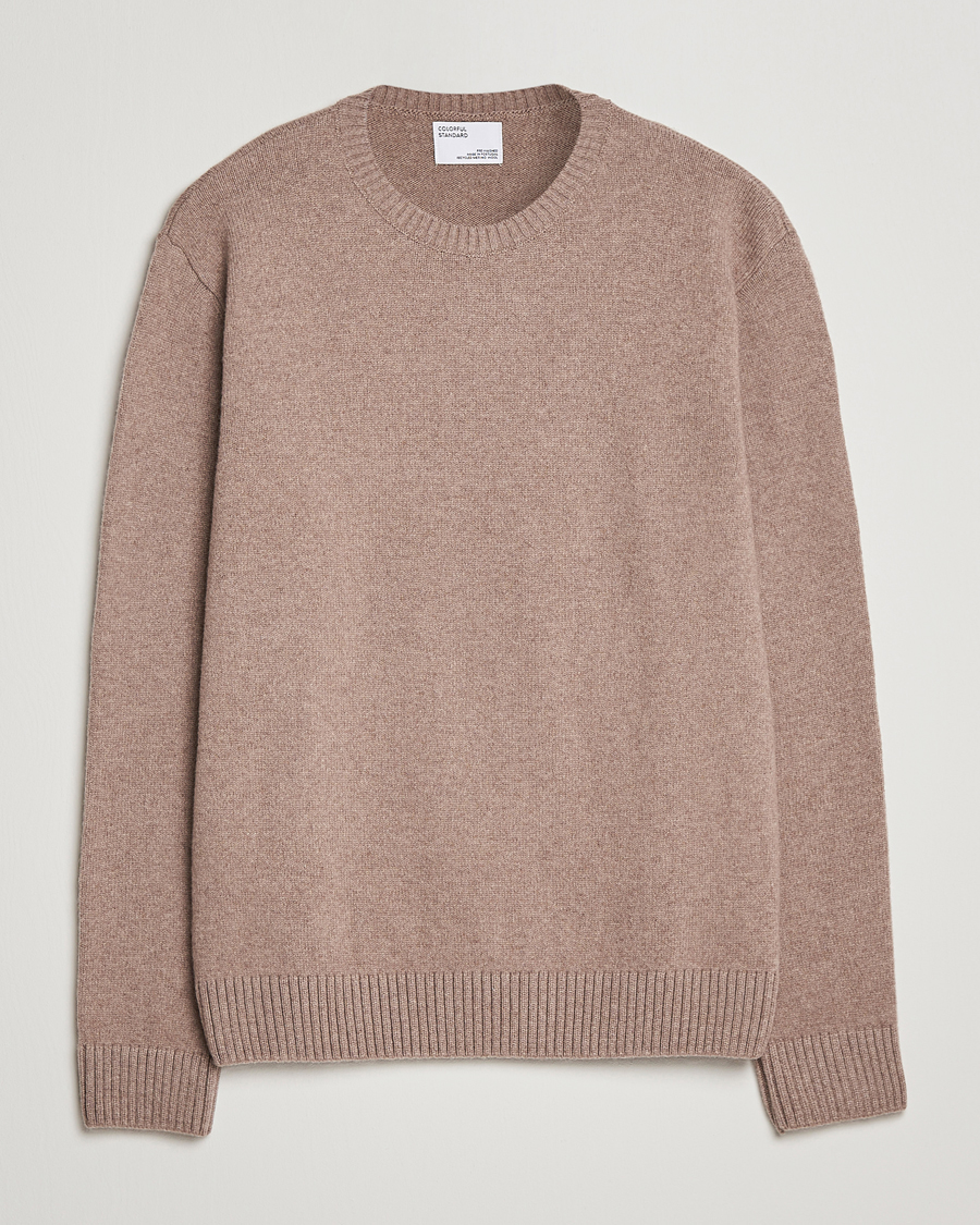 Herre | Gensere | Colorful Standard | Classic Merino Wool Crew Neck Warm Taupe