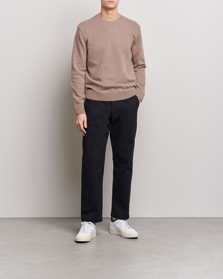 Herre | Gensere | Colorful Standard | Classic Merino Wool Crew Neck Warm Taupe