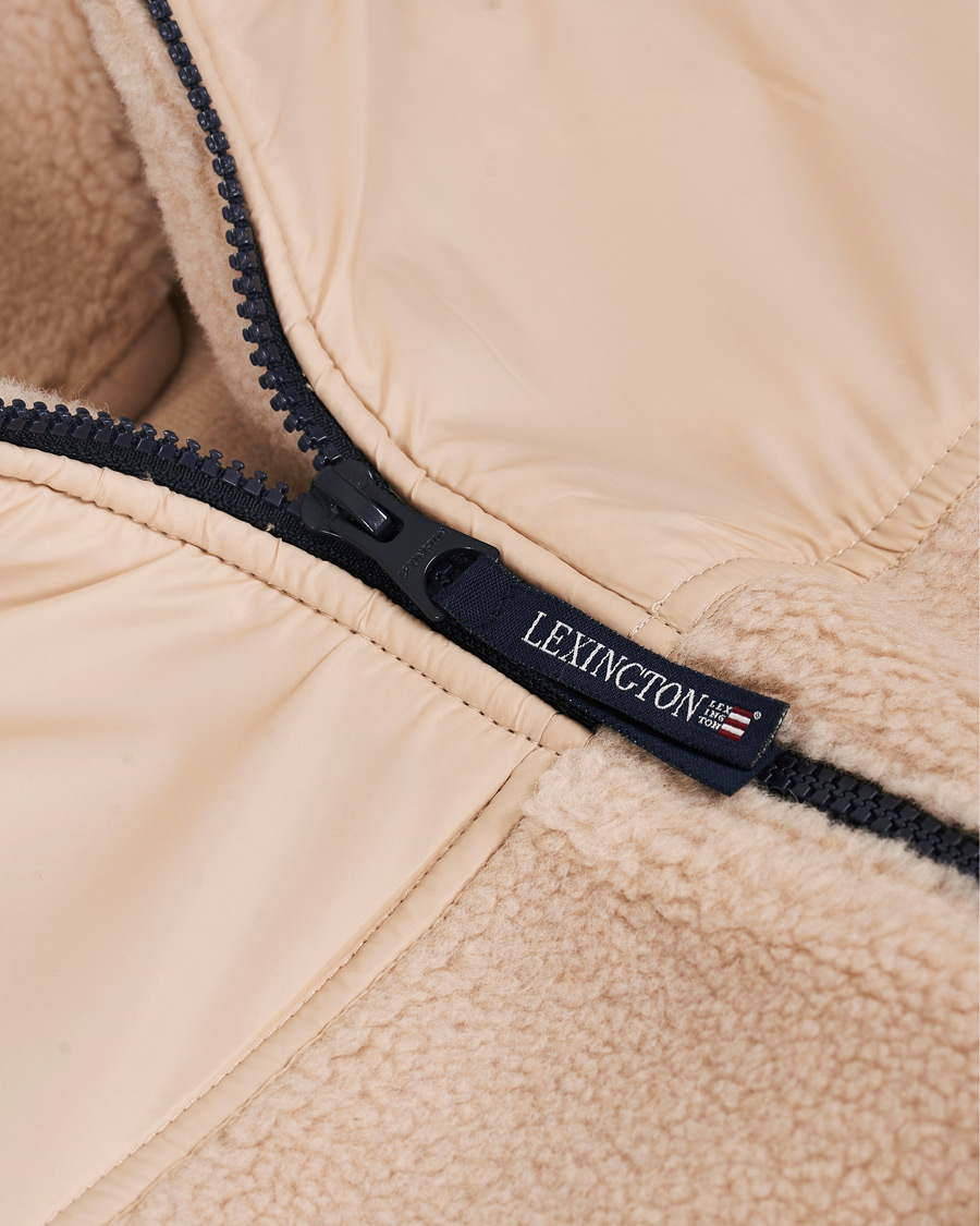 Herre | Gensere | Lexington | Maurice Sherpa Wool Fleece Jacket Beige