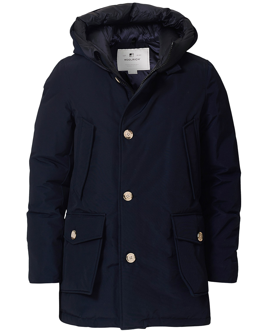 Herre | Jakker | Woolrich | Artic Parka No Fur Melton Blue