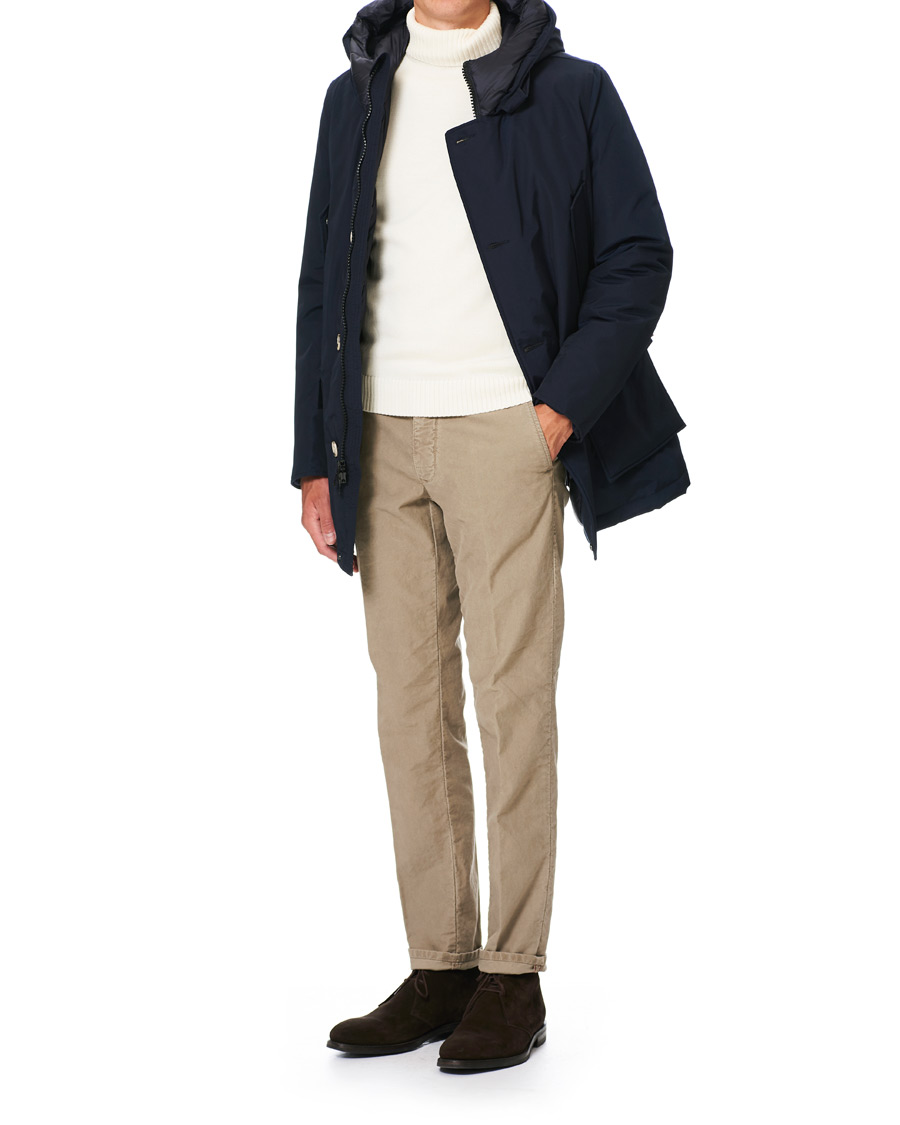 Herre | Jakker | Woolrich | Artic Parka No Fur Melton Blue