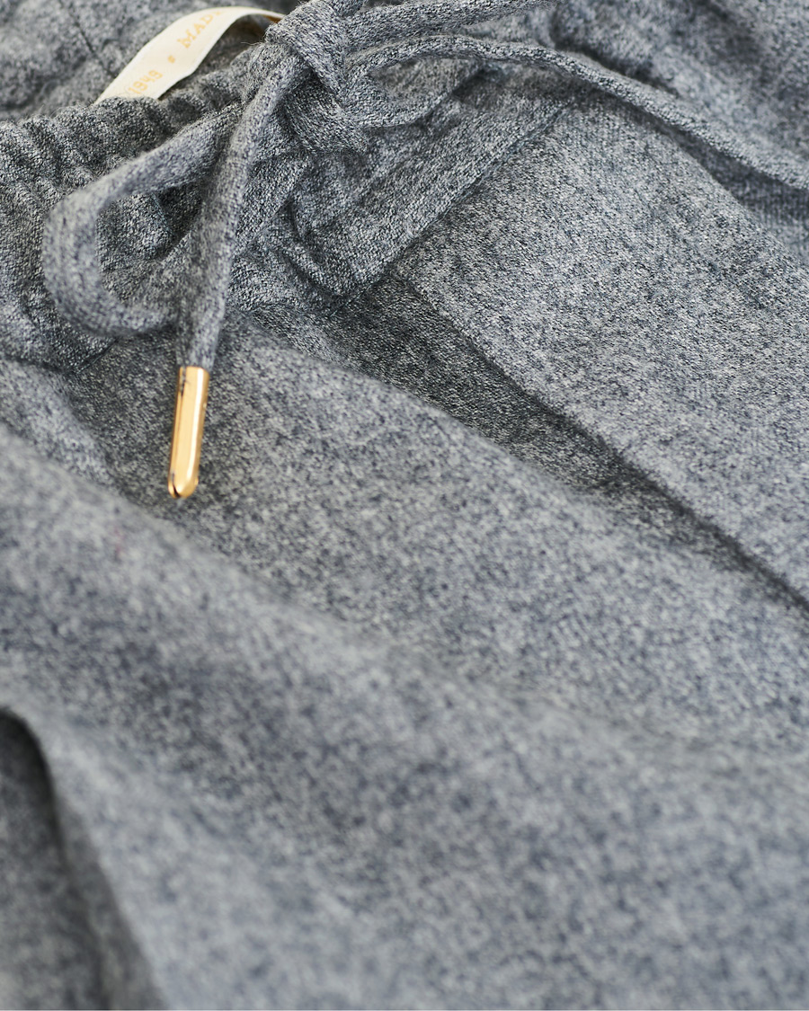 Herre | Bukser | Briglia 1949 | Drawstring Flannel Trousers Light Grey