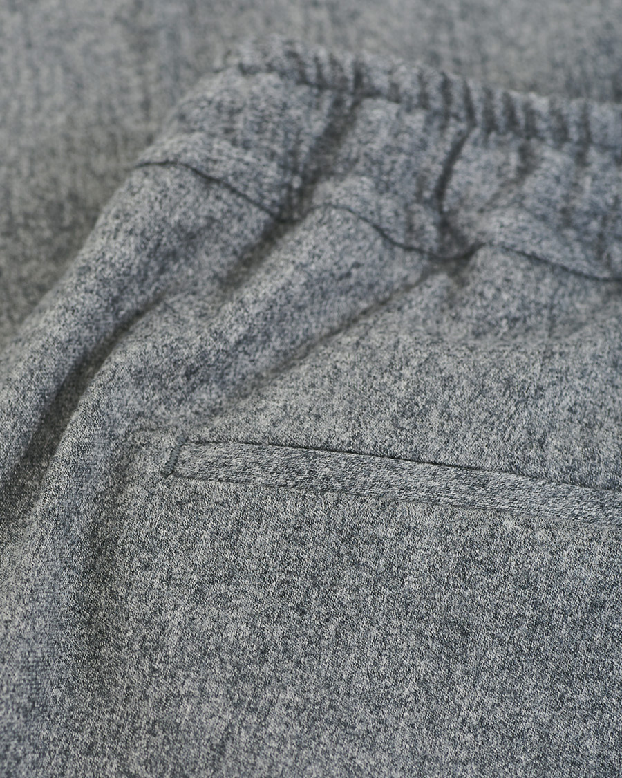 Herre | Bukser | Briglia 1949 | Drawstring Flannel Trousers Light Grey