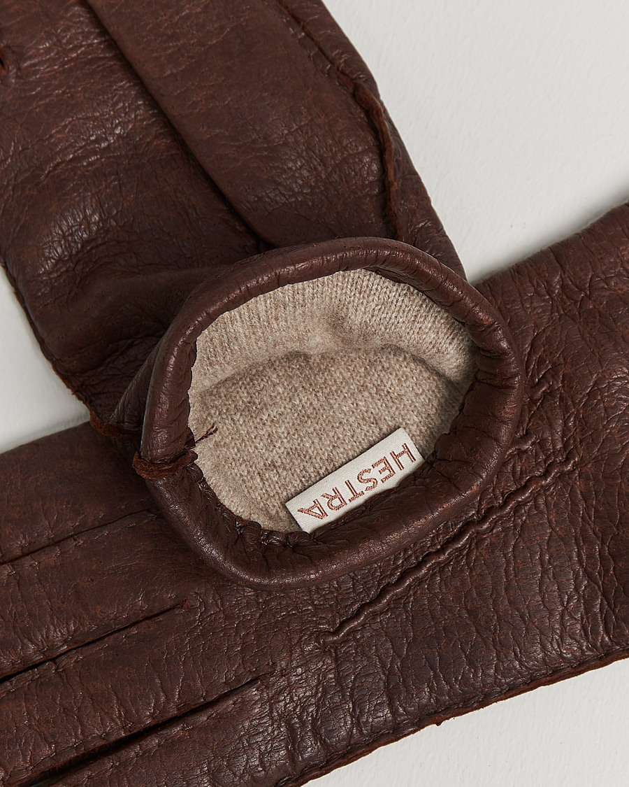 Herre | Hestra Peccary Handsewn Cashmere Glove Sienna | Hestra | Peccary Handsewn Cashmere Glove Sienna