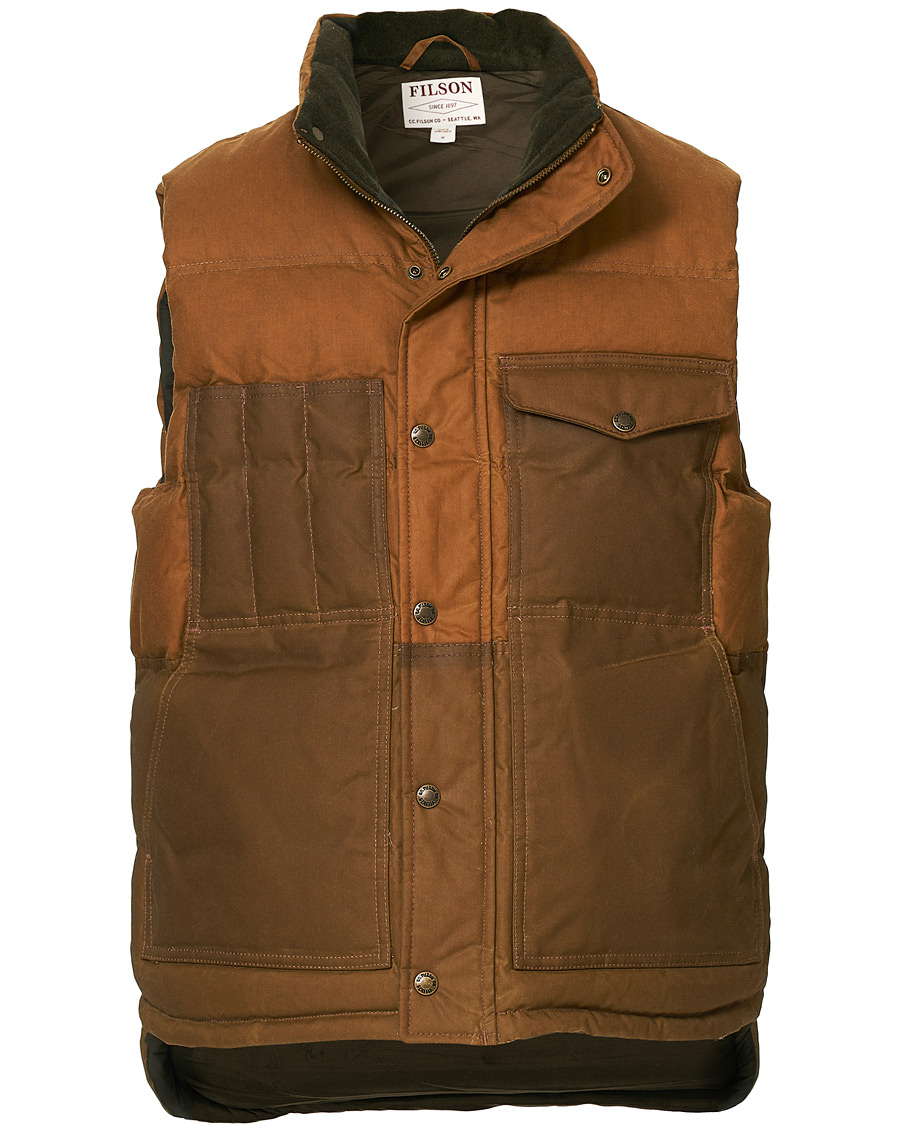 Herre | Jakker | Filson | Down Cruiser Padded Vest Dark Tan