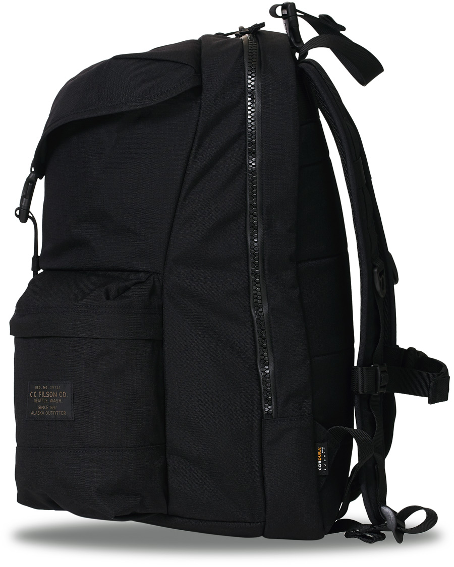 Herre | Filson Ripstop Nylon Backpack Black | Filson | Ripstop Nylon Backpack Black