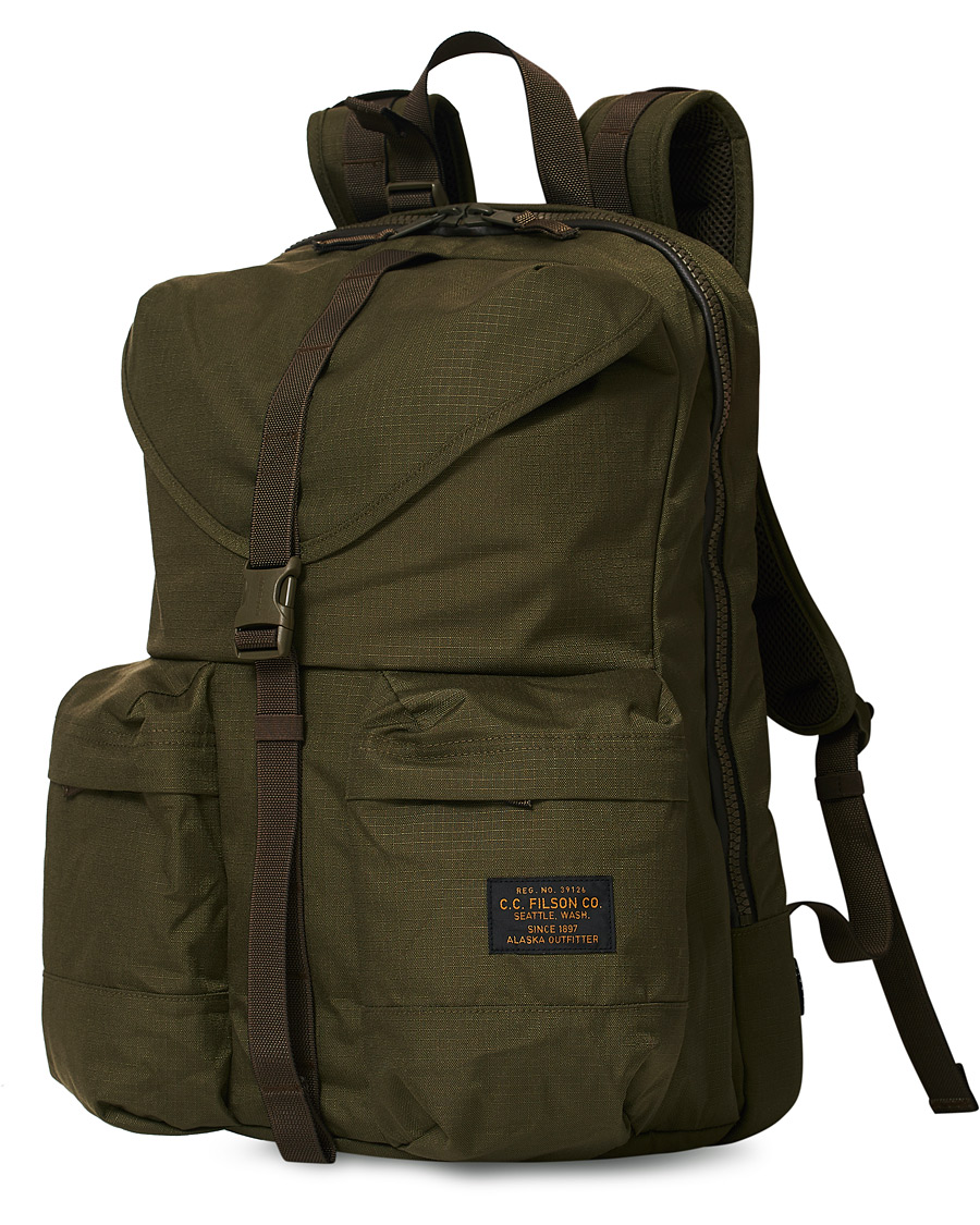 Herre | Filson Ripstop Nylon Backpack Green | Filson | Ripstop Nylon Backpack Green