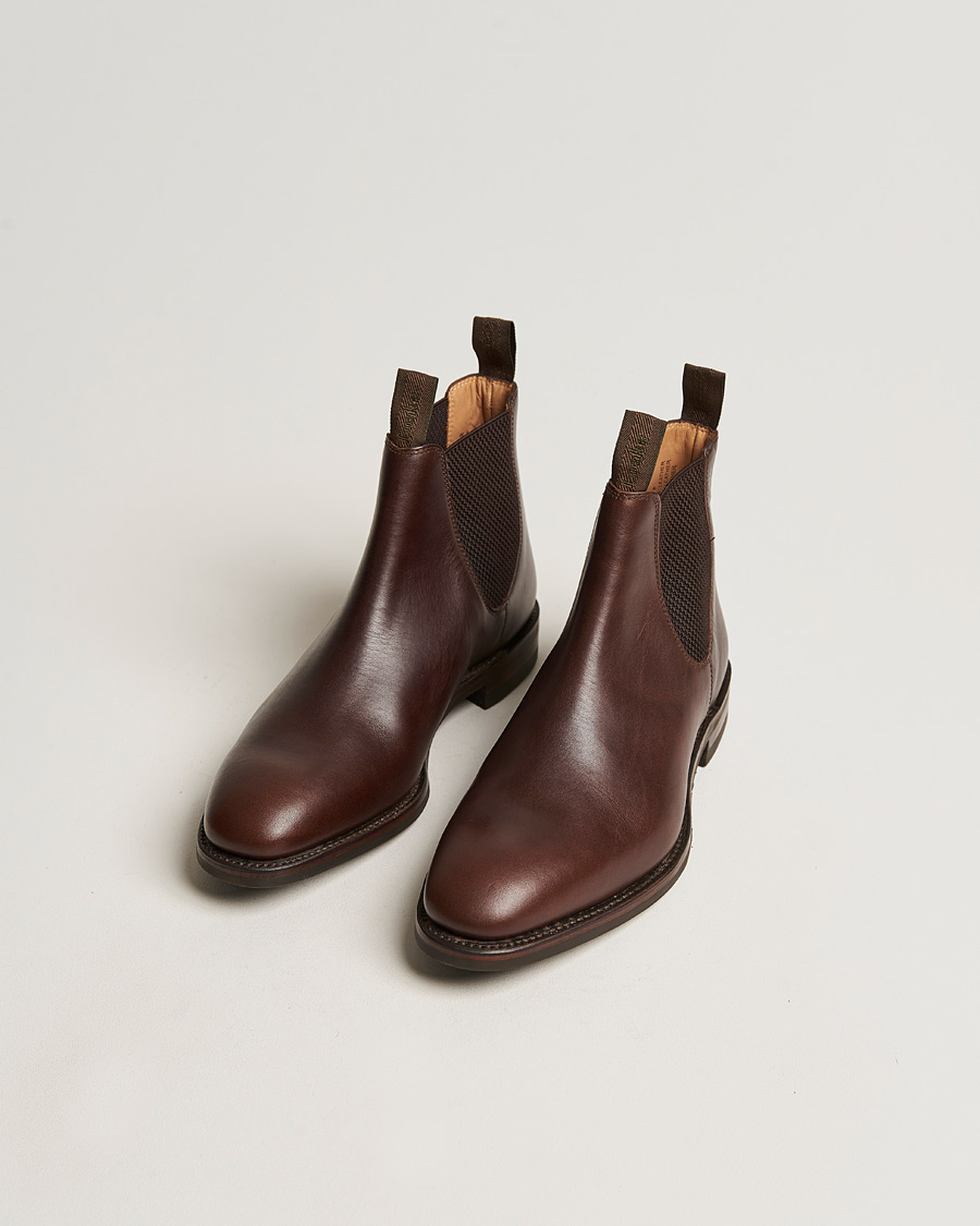 Herre | Avdelinger | Loake 1880 | Chatsworth Chelsea Boot Dk Brown Waxy Calf