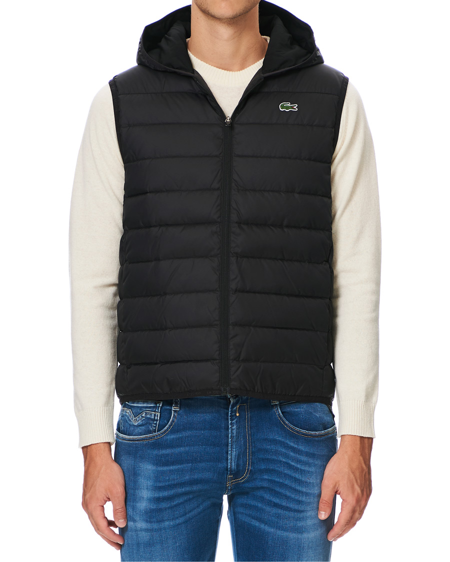 Herre | Jakker | Lacoste | Hooded Vest Noir