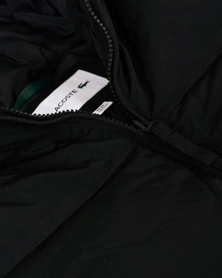 Herre | Jakker | Lacoste | Down Hooded Jacket Noir