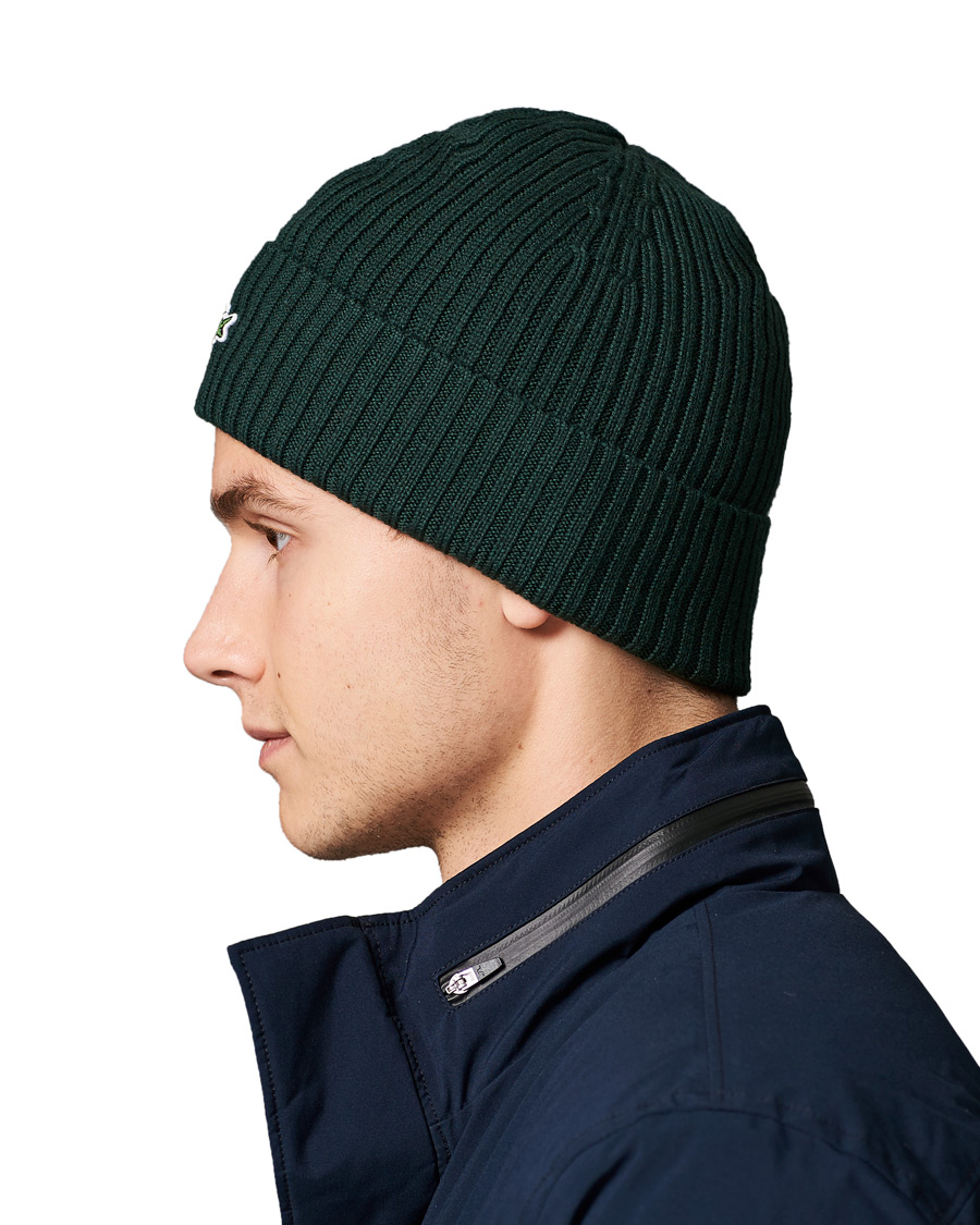 Herre | Lacoste Knitted Beanie Sinople | Lacoste | Knitted Beanie Sinople