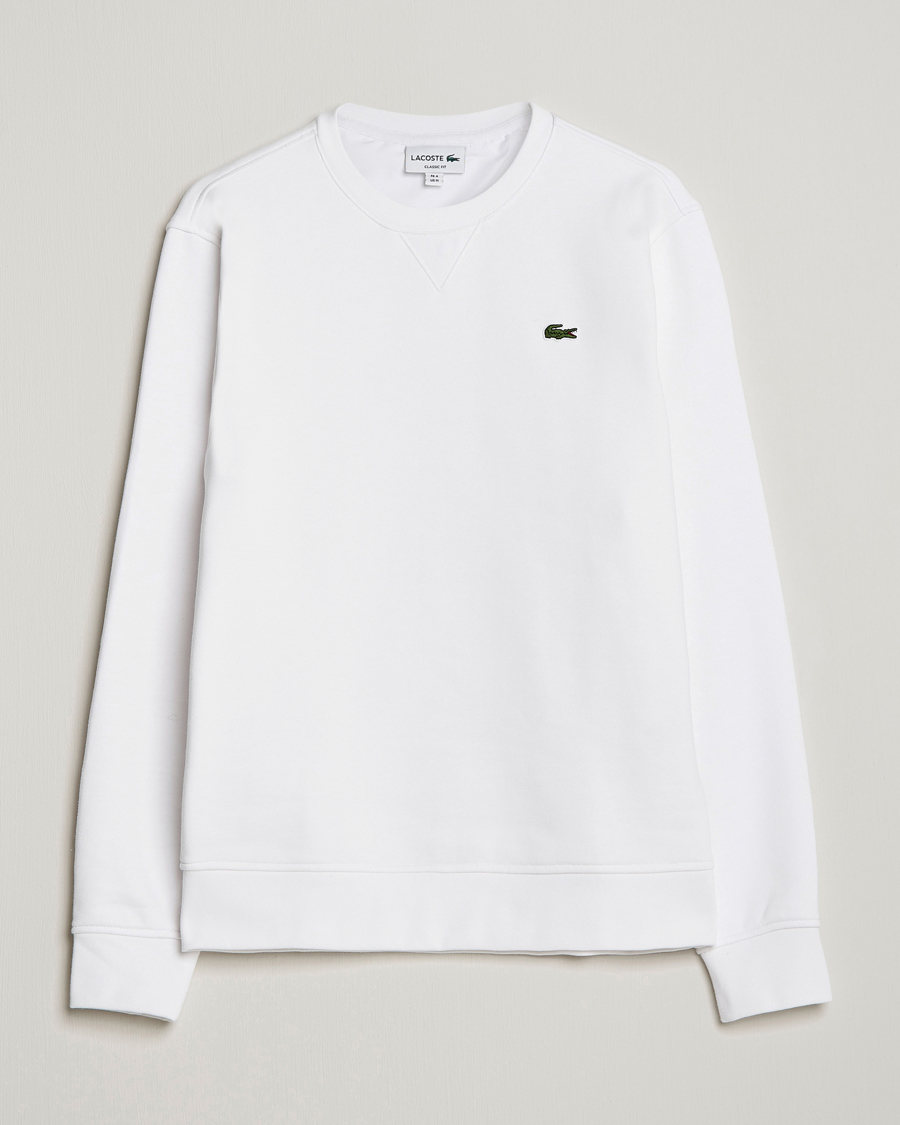 Herre | Gensere | Lacoste | Crew Neck Sweatshirt White