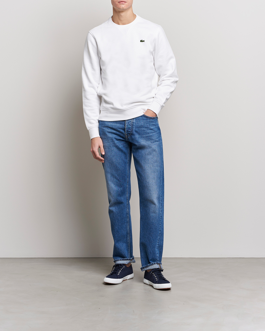 Herre | Gensere | Lacoste | Crew Neck Sweatshirt White