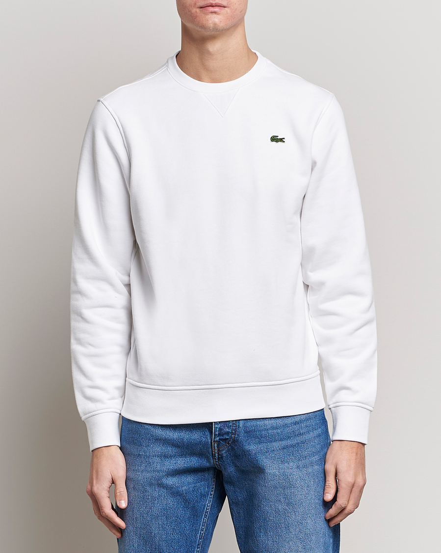 Herre | Gensere | Lacoste | Crew Neck Sweatshirt White