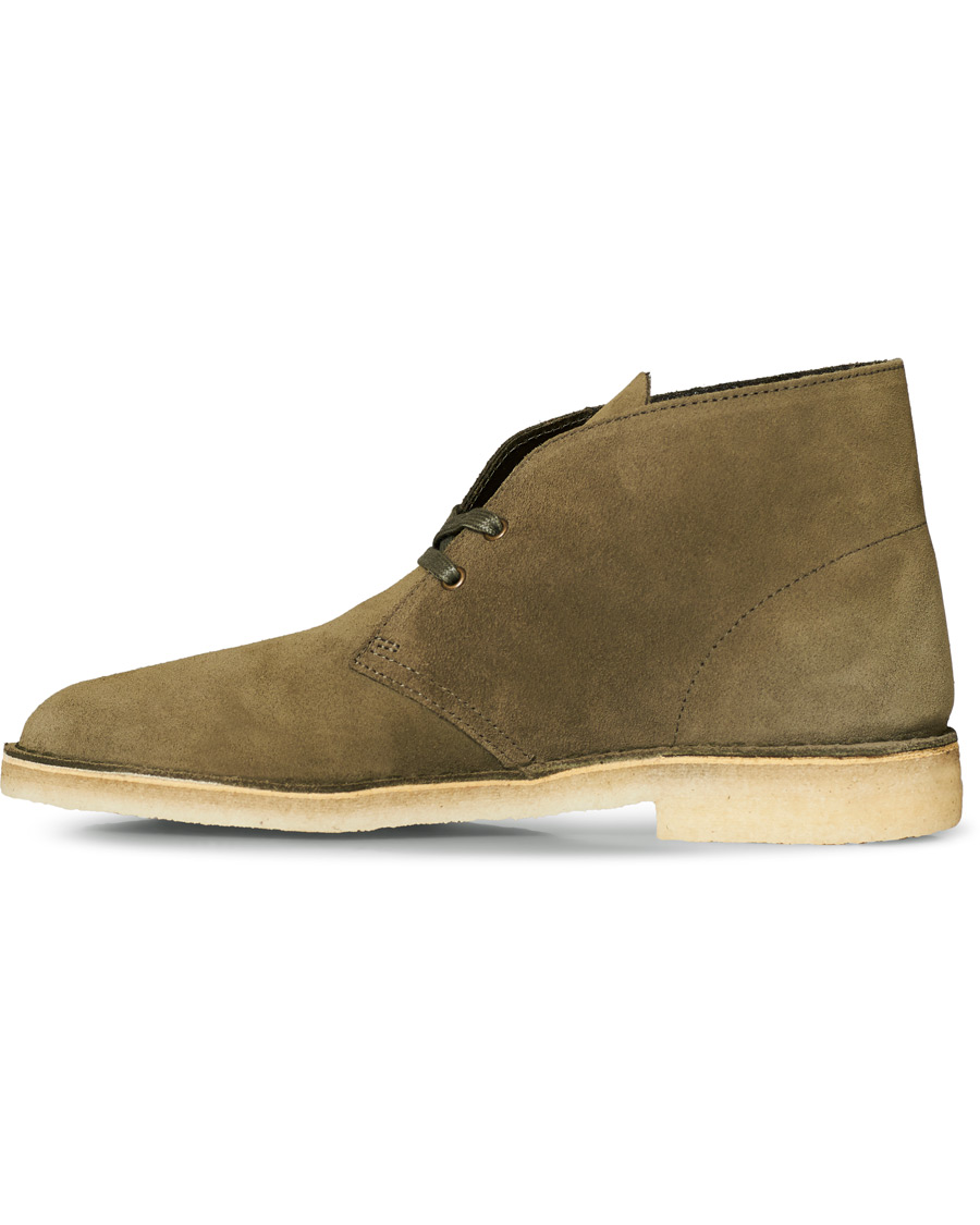 Herre | Clarks Originals Desert Boot Light Olive Suede | Clarks Originals | Desert Boot Light Olive Suede