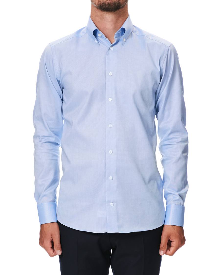 Herre | Skjorter | Eton | Slim Fit Royal Oxford Button Down Shirt Light Blue