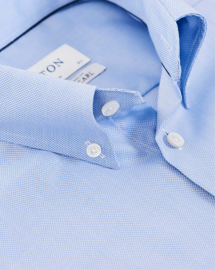 Herre | Skjorter | Eton | Slim Fit Royal Oxford Button Down Shirt Light Blue