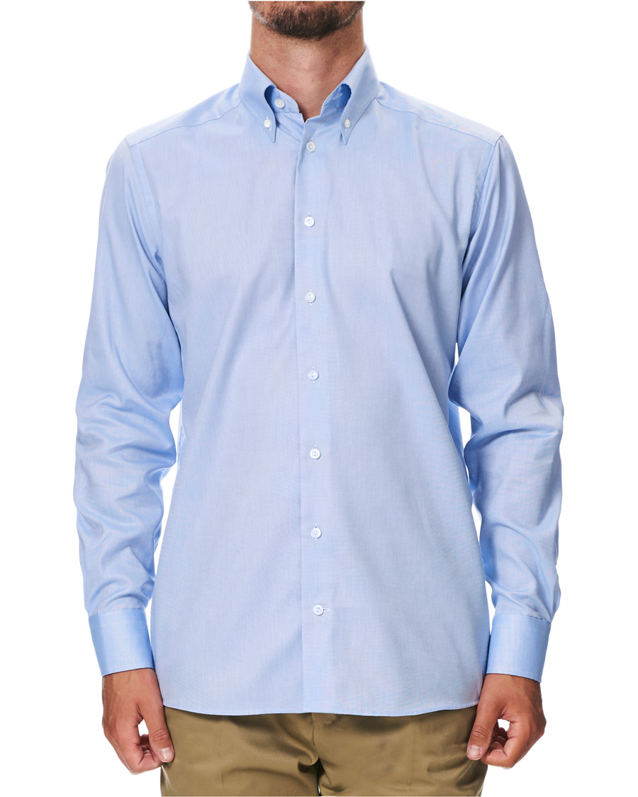 Herre | Skjorter | Eton | Contemporary Fit Royal Oxford Button Down Shirt Light Blue