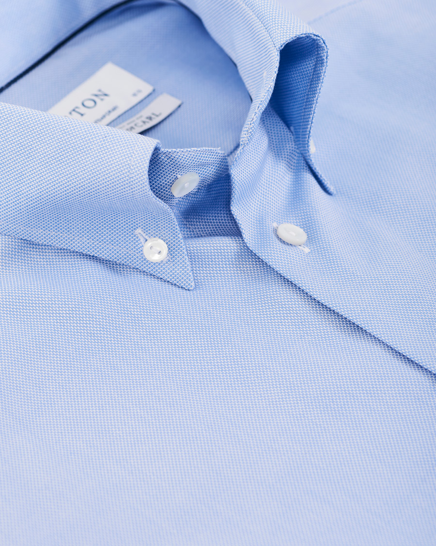 Herre | Skjorter | Eton | Contemporary Fit Royal Oxford Button Down Shirt Light Blue