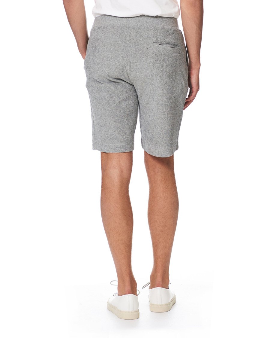 Herre | Shorts | Sunspel | Organic Cotton Towelling Shorts Grey Melange