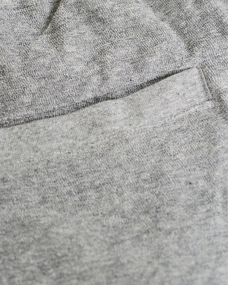 Herre | Shorts | Sunspel | Organic Cotton Towelling Shorts Grey Melange