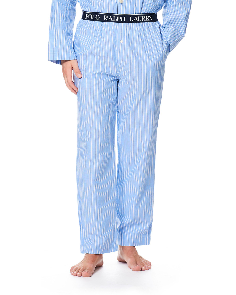 Herre | Pyjamaser og badekåper | Polo Ralph Lauren | Patchwork Check Pyjama Set White/Blue