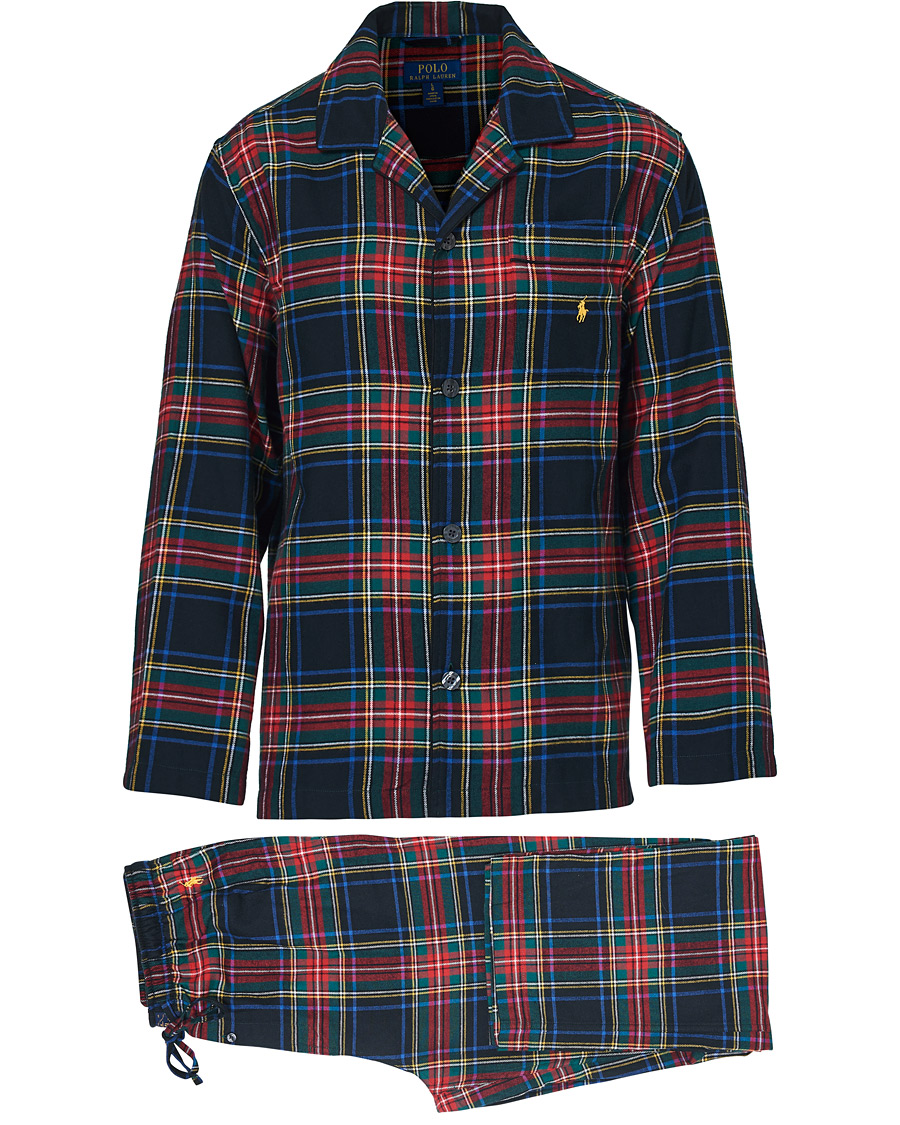 Herre | Pyjamaser og badekåper | Polo Ralph Lauren | Flannel Check Pyjama Set Red/Green/Blue