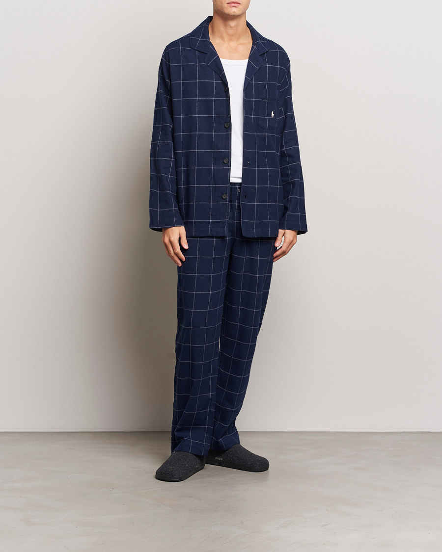 Herre | Polo Ralph Lauren Pyjama Set Navy Windowpane | Polo Ralph Lauren | Pyjama Set Navy Windowpane