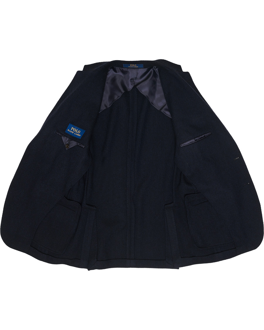 Herre | Dressjakker | Polo Ralph Lauren | Soft Recycled Wool Herringbone Sportscoat Navy