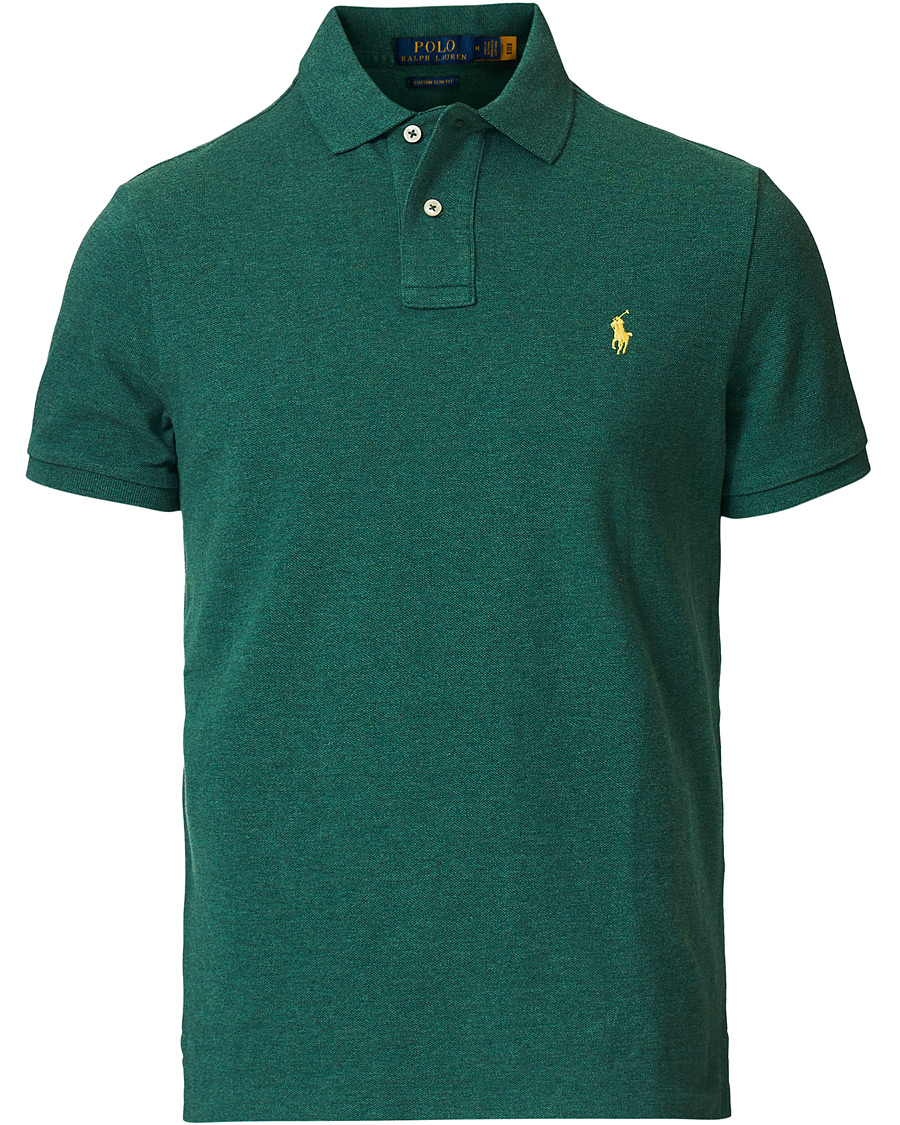 Herre | Pikéer | Polo Ralph Lauren | Custom Slim Fit Polo Green Heather