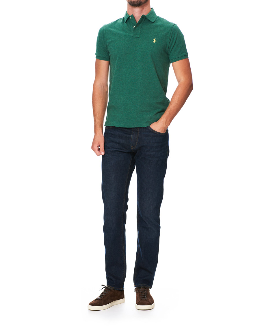 Herre | Pikéer | Polo Ralph Lauren | Custom Slim Fit Polo Green Heather