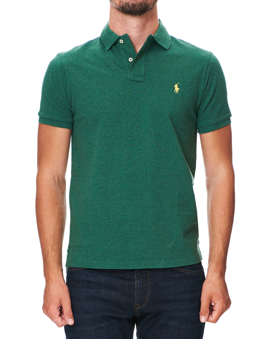 Herre | Pikéer | Polo Ralph Lauren | Custom Slim Fit Polo Green Heather
