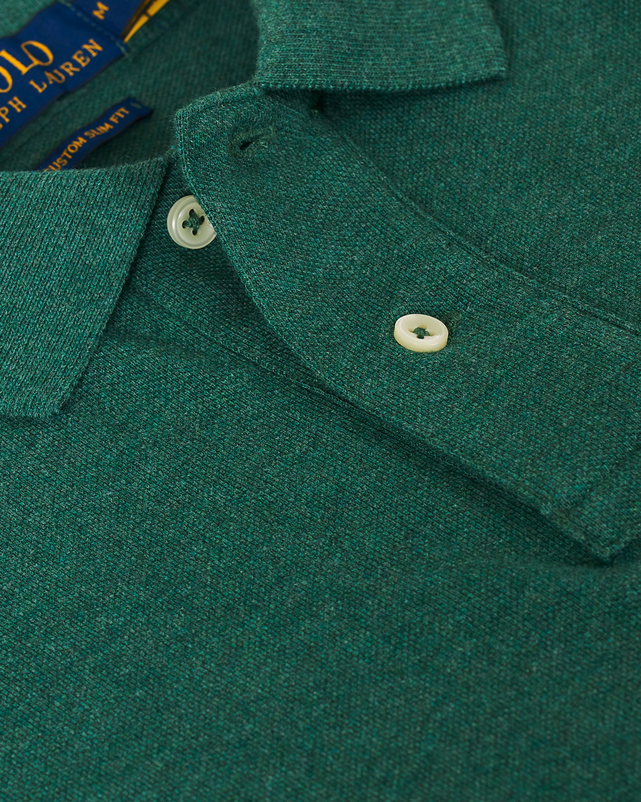 Herre | Pikéer | Polo Ralph Lauren | Custom Slim Fit Polo Green Heather