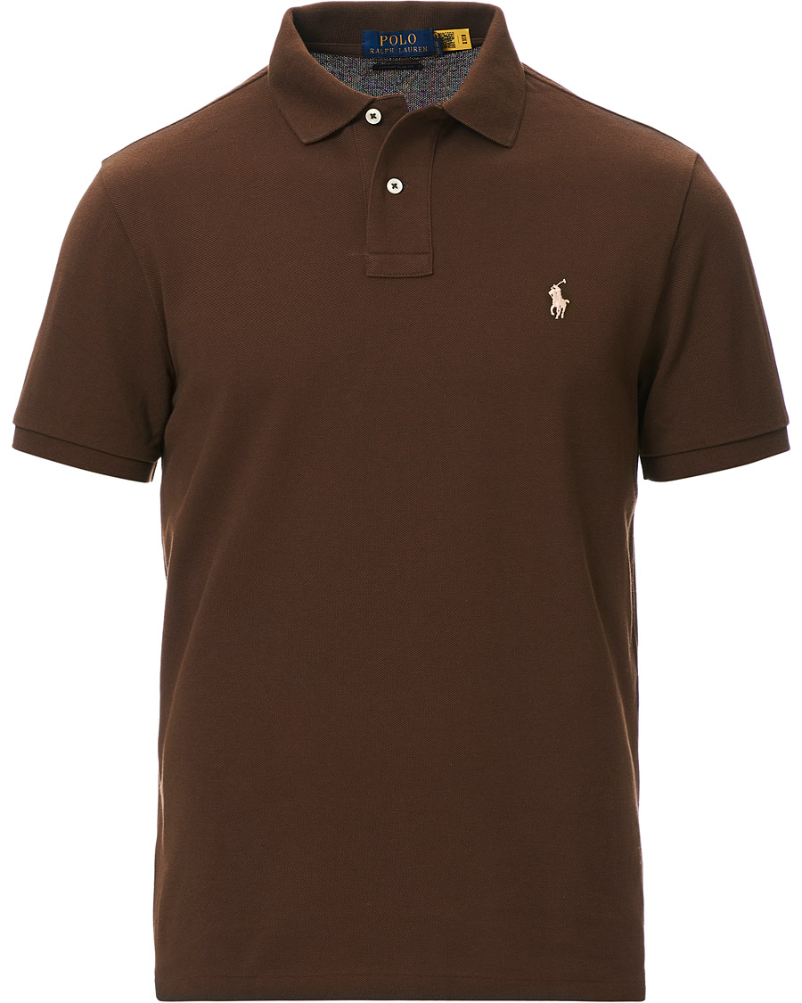 Herre | Pikéer | Polo Ralph Lauren | Custom Slim Fit Polo Cooper Brown