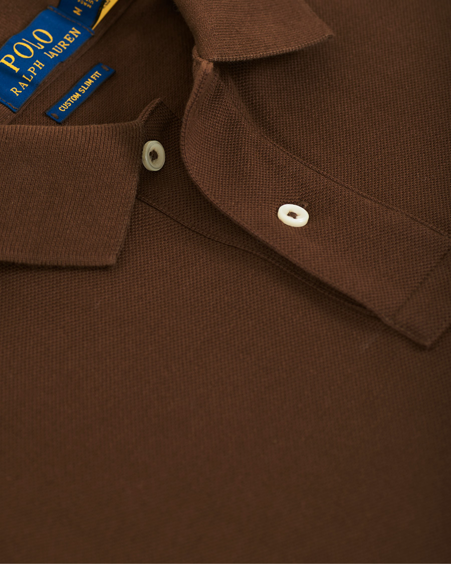 Herre | Pikéer | Polo Ralph Lauren | Custom Slim Fit Polo Cooper Brown
