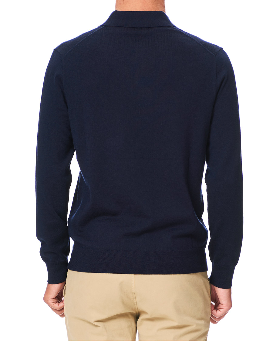 Herre | Gensere | Polo Ralph Lauren | Merino Knitted Polo Hunter Navy