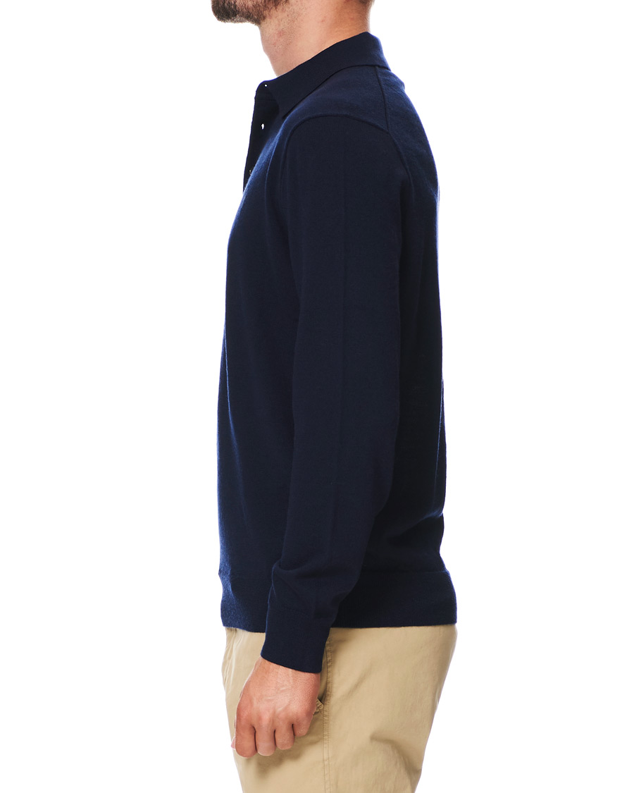 Herre | Gensere | Polo Ralph Lauren | Merino Knitted Polo Hunter Navy