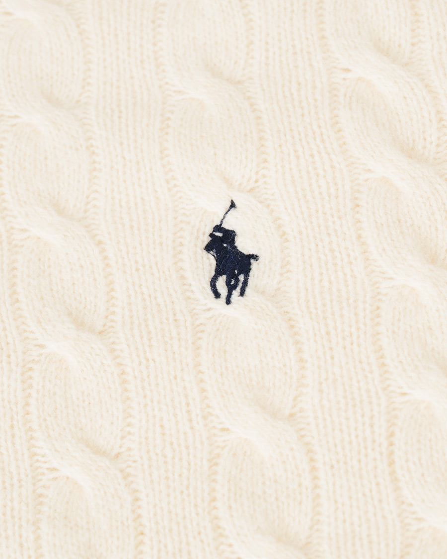 Herre | Gensere | Polo Ralph Lauren | Wool/Cashmere Cable Sweater Cream