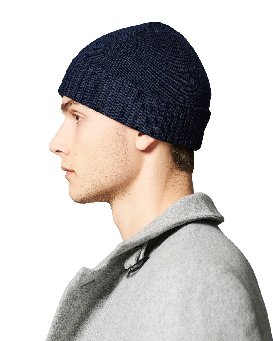 Herre | Polo Ralph Lauren Merino Wool Beanie Piper Navy | Polo Ralph Lauren | Merino Wool Beanie Piper Navy