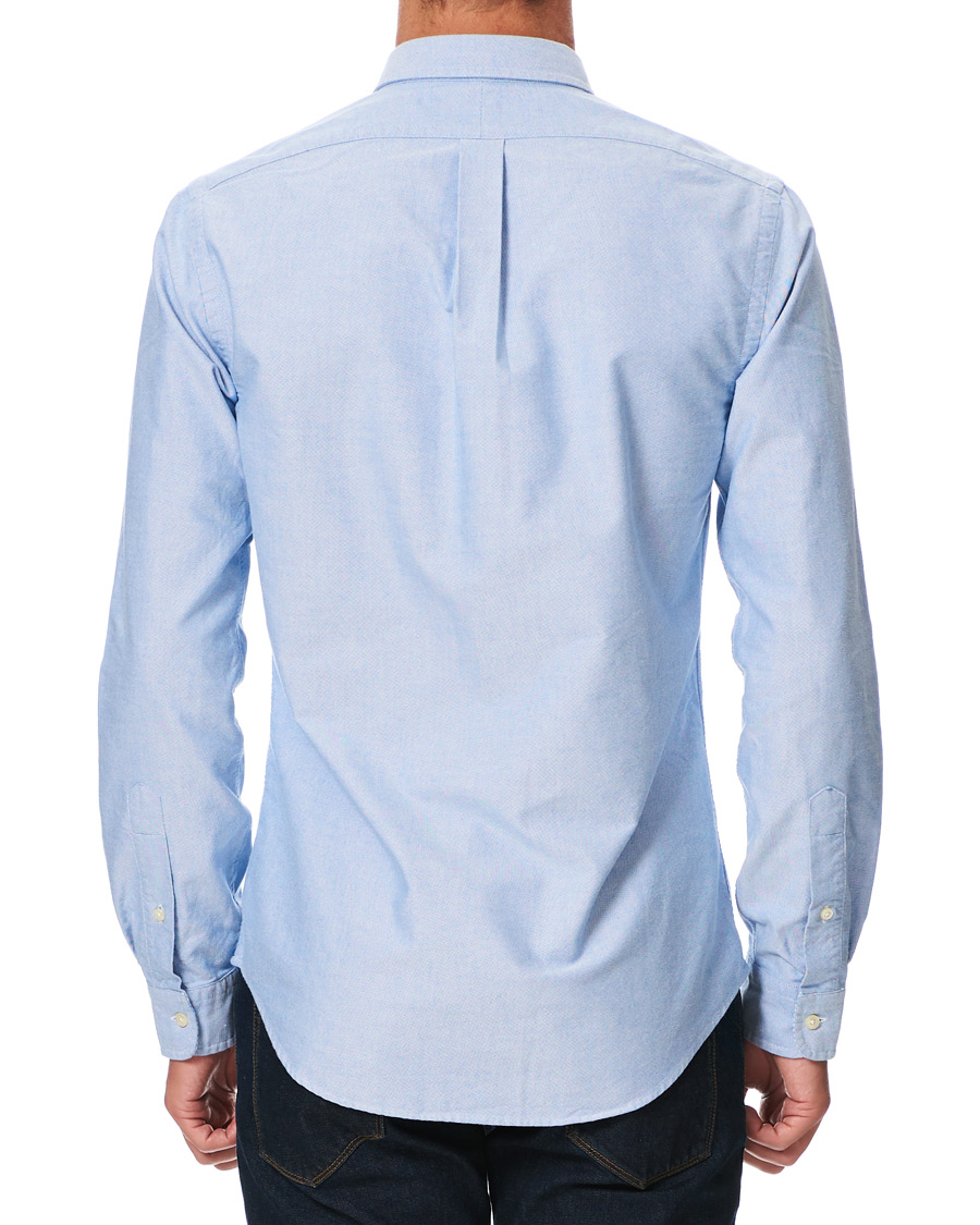 Herre | Skjorter | Polo Ralph Lauren | Slim Fit Contrast Oxford Shirt Light Blue